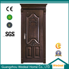 Personalize portas pintadas de madeira preta / MDF para projetos de casas e vilas